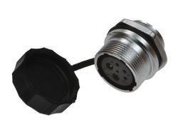 Socket; WF20K6BZM1; 6 ways; solder; 0,75mm2; for panel; 20mm; IP67; 5A; 500V; Weipu; RoHS