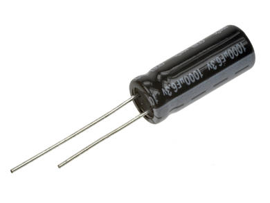 Kondensator; niskoimpedancyjny; elektrolityczny; 1000uF; 6,3V; TBR102M0JF20M; fi 8x20mm; 3,5mm; przewlekany (THT); luzem; Jamicon; RoHS