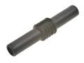 Connecting plug; Amass; 26.410.2; (F/F) 2x banana socket 4mm; black; 42mm; 19A; 60V; nickel plated brass; PVC; RoHS; 6.202