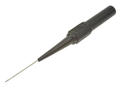 Test probe; 20.161.2; black; 0,7mm; pluggable (4mm banana socket); 1A; 60V; 73mm; stainless steel; PA; Amass; RoHS