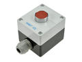 Przełącznik; przyciskowy; LAY5-BP111; ON-(OFF); czerwony; bez podświetlenia; śrubowe; 2 pozycje; 5A; 250V AC; 22mm; Yumo