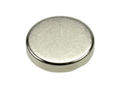 Magnet; cylindrical; N38; 10mm; 2mm; nickel plated; Neodymium