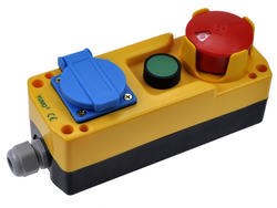 Przełącznik; bezpieczeństwa; przyciskowy; LAY5-JBPH3P; ON-(OFF)+OFF-(ON); grzybkowy; push-pull; 1 tor; czerwony; bez podświetlenia; bistabilny; monostabilny; śrubowe; 5A; 250V AC; Yumo