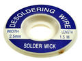 Solder wick; L2515; desoldering braid; 2,5mm; 1,5m