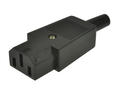 Socket; AC power; IEC C13 IBM; CP22S; straight; for cable; 10A; 250V; screw