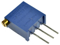 Potentiometer; mounting; helitrim; vertical; multi turns; 3296-105; 1Mohm; linear; 10%; 0,5W; through-hole (THT); cermet; 3296; Bochen; RoHS