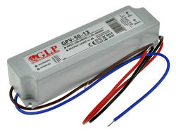 Power Supply; for LEDs; GPV-50-12; 12V DC; 4A; 50W; constant voltage design; IP67; GLP Global Leader Power