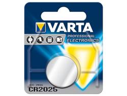 Battery; lithium; CR2025; 3V; 170mAh; blister; fi 20x2,5mm; VARTA; 2025