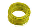 Wire; equipment; H05V-K (LgY); 1 core; stranded; Cu; 0,75mm2; yellow-green; PVC; -40...+70°C; 300/500V; 100m reel; Elektrokabel; RoHS; 2,7mm; 1x0,75mm2