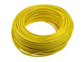 Wire; equipment; H05V-K (LgY); 1 core; stranded; Cu; 0,75mm2; yellow; PVC; -40...+70°C; 300/500V; 100m reel; Elektrokabel; RoHS; 2,7mm; 1x0,75mm2