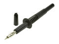 Test probe; 20.157.2; black; 4mm; pluggable (4mm banana socket); 32A; 1000V; 104,5mm; safe; nickel plated brass; PA; Amass; RoHS; 4.401