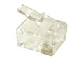 Plug; RJ12 6p6c; RJ(6p); for cable; straight; clear; latch; RoHS