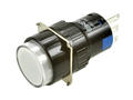 Switch; push button; LAS1-AY-11/W; ON-(ON); white; no backlight; solder; 2 positions; 5A; 250V AC; 16mm; 30mm; Onpow