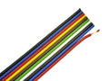 Wire; flat; TLWY; 10x0,35mm2; 0,35mm2; multicolor; PVC; -30...+70°C; 150V; 50m reel; Technokabel; RoHS