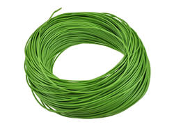 Wire; equipment; H05V-K (LgY); 1 core; stranded; Cu; 0,50mm2; green; PVC; -40...+70°C; 300/500V; 100m reel; Elektrokabel; RoHS; 2,5mm; 1x0,50mm2