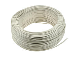 Wire; equipment; H05V-K (LgY); 1 core; stranded; Cu; 1,00mm2; white; PVC; -30...+80°C; 300/500V; carton 100m; Helukabel; RoHS; 2,8mm; 1x1,00mm2