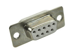 Socket; D-Sub; Canon 9p; 9 ways; through hole; straight; white; plastic; screwed; Connfly; RoHS