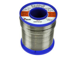 Soldering wire; 2,5mm; reel 1kg; LC60/2,5/1,00; lead; Sn60Pb40; Cynel; wire; SW26/3/2.5%; solder tin