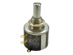 Potentiometer; helipot; shaft; multi turns; 534 10k; 10kohm; linear; 5%; 2W; axis diam.6,00mm; 12,7mm; metal; smooth; 10; wire-wound; solder; Vishay; RoHS