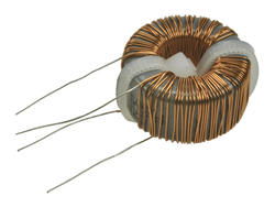 Inductor; wire toroidal with current compensation; DTS-20/22/0,6; 2x22mH; 0,6A; fi 21,5/12,5x20; through-hole (THT); 2x0,28ohm; Feryster
