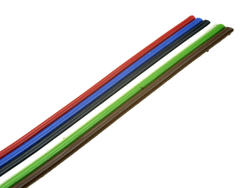 Wire; flat; TLWY; 6x0,35mm2; 0,35mm2; multicolor; PVC; -30...+70°C; 150V; 50m reel; Technokabel; RoHS