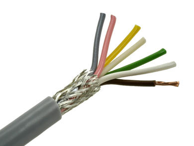 Wire; data transmission; Technotronik; LIYCY; 6x0,34mm2; stranded; Cu; gray; PVC; round; shielded; 300V; 200m reel; Technokabel; RoHS