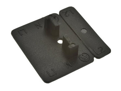 Terminal block pad- Small; POD-LACZ-M; 0mm; for cable; screw; with legend; black; MTJ