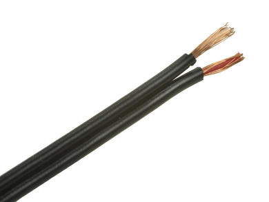 Wire; microphone; YPMXekżp; 2x0,50mm2; stranded; Cu; black; PE; PVC; flat; shielded; -30...+70°C; 150V; 200m spool; Technokabel; RoHS; 3,5/7,4mm