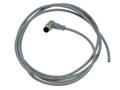 Plug with cable; 43-14436; M12-4p; 4 ways; angled 90°; with 2m cable; 0,34mm2; 6mm; grey; IP67; 4A; 250V; Conec; RoHS