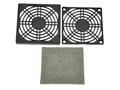 Fan cover with filter; FGP-80; 80x80mm; plastic; Maxair (Ya-Cool); RoHS