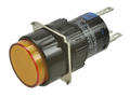 Switch; push button; LAS1-AY-11/O/24V; ON-(ON); orange; LED 24V backlight; orange; solder; 2 positions; 5A; 250V AC; 16mm; 30mm; Onpow