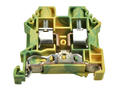 Connector; DIN rail mounted; grounding; DK6N-PE; green-yallow; screw; 0,5÷6mm2; 1 way; Dinkle; RoHS