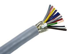 Wire; data transmission; Technotronik; LIYCY; 12x0,50mm2; stranded; Cu; gray; PVC; round; shielded; 300V; 100m reel; 200m reel; Technokabel; RoHS