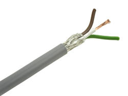 Wire; data transmission; LIYCY; 3x0,50mm2; stranded; Cu; gray; PVC; round; shielded; 300V; 200m reel; Helukabel; RoHS