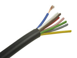 Wire; data transmission; Technotronik; LIYY; 8x0,14mm2; stranded; Cu; black; PVC; round; 300V; 200m reel; Technokabel; RoHS