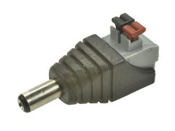 Plug; 2,1mm; DC power; 5,5mm; GDC21-55T2; straight; crimped; plastic; RoHS