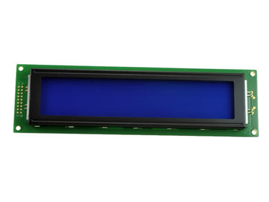 Wyświetlacz; LCD; alfanumeryczny; ABC040004B04-BIW-R-01; 40x4; biały; Kolor tła: niebieski; podświetlenie LED; 147mm; 29,5mm; AV-Display; RoHS