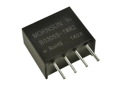 Power Inverter; B0305S-1WR2; DC/DC module; 3V (3÷3,6)V; DC; 5V; DC; 200mA; 1W; insulated; 1,5kV; SIL4; through hole (THT); Mornsun; RoHS