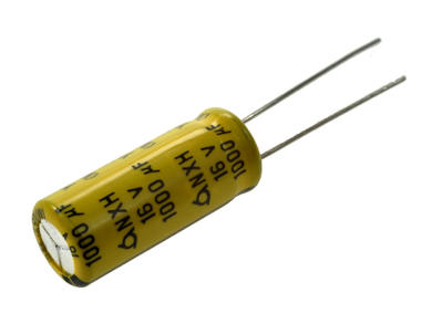 Capacitor; Low Impedance; electrolytic; 1000uF; 16V; NXH16VB1000M; diam.8x20mm; 3,5mm; through-hole (THT); bulk; Samyoung; RoHS