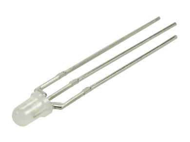 LED; L-115WEGW-CA; 3mm; green; red; Light: 4÷10mcd; 60°; white; diffused; common anode; two-color (R/G); 2,2V; 20mA; 625nm; through hole