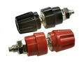 Binding post; 4mm; PKNI10B 930136101; M6; red; 63A; 60V; 52mm; nickel plated brass; PF; Hirschmann; RoHS