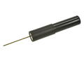 Connecting plug; Elektro-PJP; ADA35-NEEDLE-SW; needle 0,6mm / banana socket 4mm; black; 54mm; flexible; 1A; 70V; nickel plated brass; RoHS