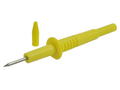 Test probe; 20.156.3; yellow; 2mm; pluggable (4mm banana socket); 10A; 1000V; 103mm; safe; stainless steel; PA; Amass; RoHS; 4.401