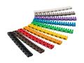 Cable marker; W-ODK-10/10; multicolour; plastic; digit; push-in; 10x10 (0;1;2;3;4;5;6;7;8;9); 1,5/2,5mm; Goobay; RoHS