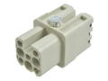 Socket; Han D; 09360082732; 8 ways; 3A; polycarbonate; straight; spring; 10A; 50V; grey; silver plated; 0,25÷1,5mm2; IP65; Harting; RoHS