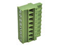 Terminal block; 2EGTKA-5.08-08P-14; 8 ways; R=5,08mm; 25,8mm; 12A; 300V; for cable; straight; square hole; slot screw; screw; horizontal; 2,5mm2; green; Golten; RoHS