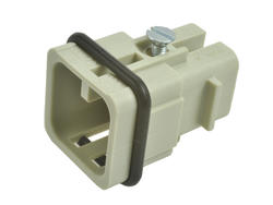 Plug; Han D; 09210073031; 7 ways; 3A; polycarbonate; straight; crimped; 10A; 250V; grey; IP65; Harting; RoHS