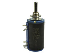 Potentiometer; helipot; shaft; multi turns; WXD3-13-2W 10k; 10kohm; linear; 5%; 2W; axis diam.6,00mm; 20mm; metal; smooth; 10; wire-wound; solder; Omter; RoHS