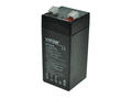 Rechargeable battery; lead-acid; maintenance-free; LP4.9-4; 4V; 4,9Ah; 43x43x100mm; connector 4,8 mm; VIPOW; 0,5kg