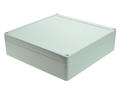 Enclosure; multipurpose; G2135; polycarbonate; 190mm; 190mm; 55mm; IP65; light gray; recessed area on cover; Gainta; RoHS
